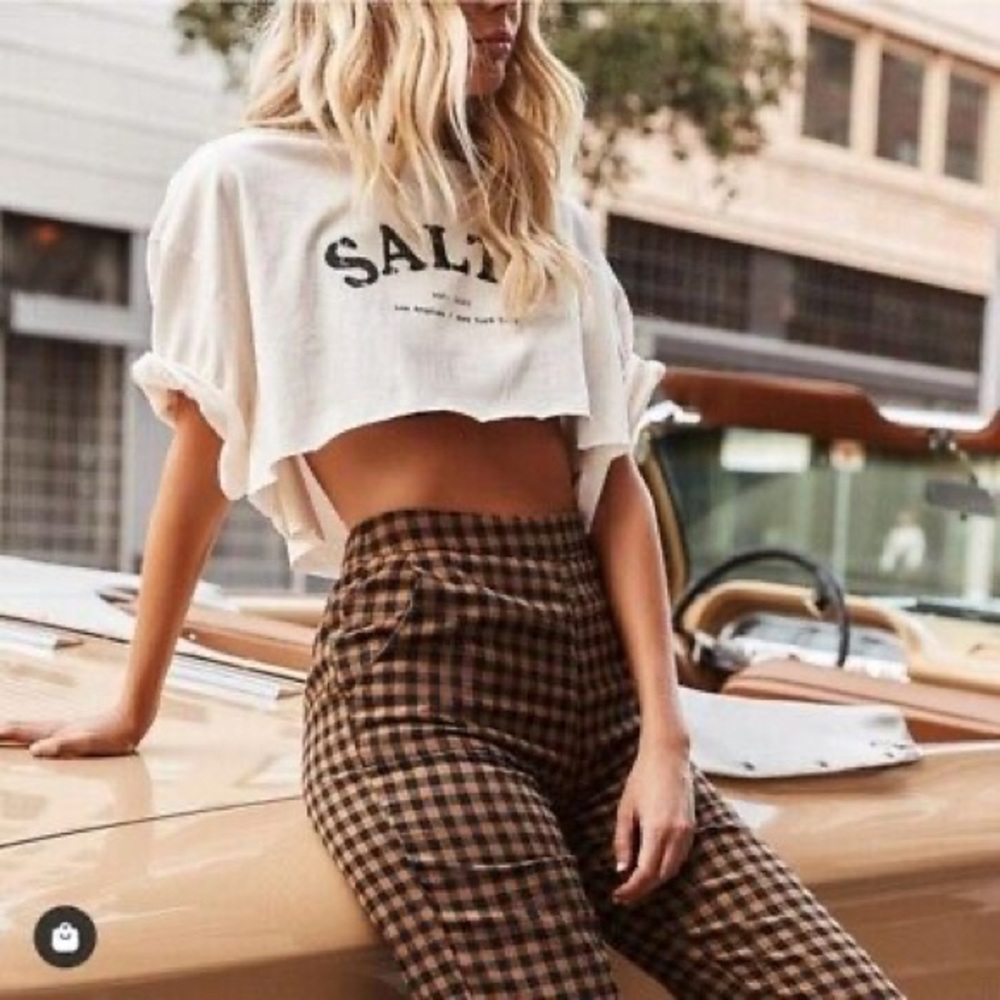 12th Tribe x The Salty Blonde Bishop Checkered Trousers